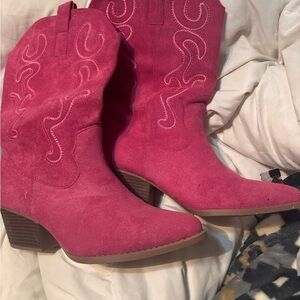 Women's Pink Western Boots